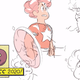 Rebecca Sugar’s early sketches for the idea of Steven’s “perfect” powered up gem form, as seen in the artbook.